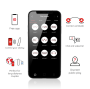 ONINDER - BERLIN VIBRATEUR BULLET NOIR 9 MODES 8,5 X 2 CM - APPLICATION GRATUITE