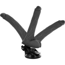 BASECOCK - VIBRATEUR ARTICULABLE TÉLÉCOMMANDE NOIR 18.5 CM -O- 4 CM