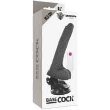 BASECOCK - ARTIKULIERBARER VIBRATOR MIT FERNBEDIENUNG SCHWARZ 18.5 CM -O- 4 CM