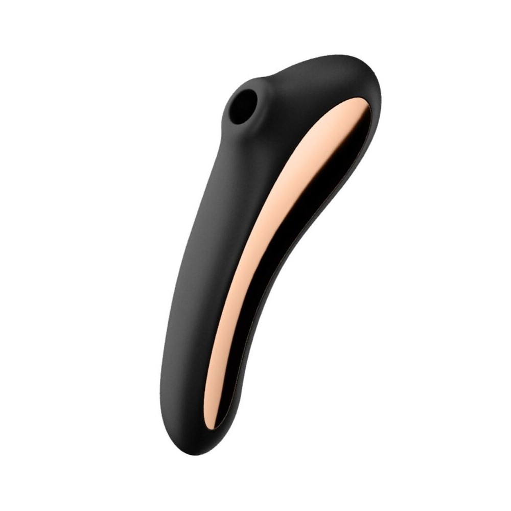 SATISFYER - DUAL KISS AIR PULSE VIBRATOR BLACK