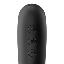 SATISFYER - DUAL KISS AIR PULSE VIBRATOR SCHWARZ