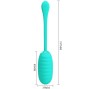 PRETTY LOVE - KIRK RECHARGEABLE VIBRATING EGG AQUA GREEN