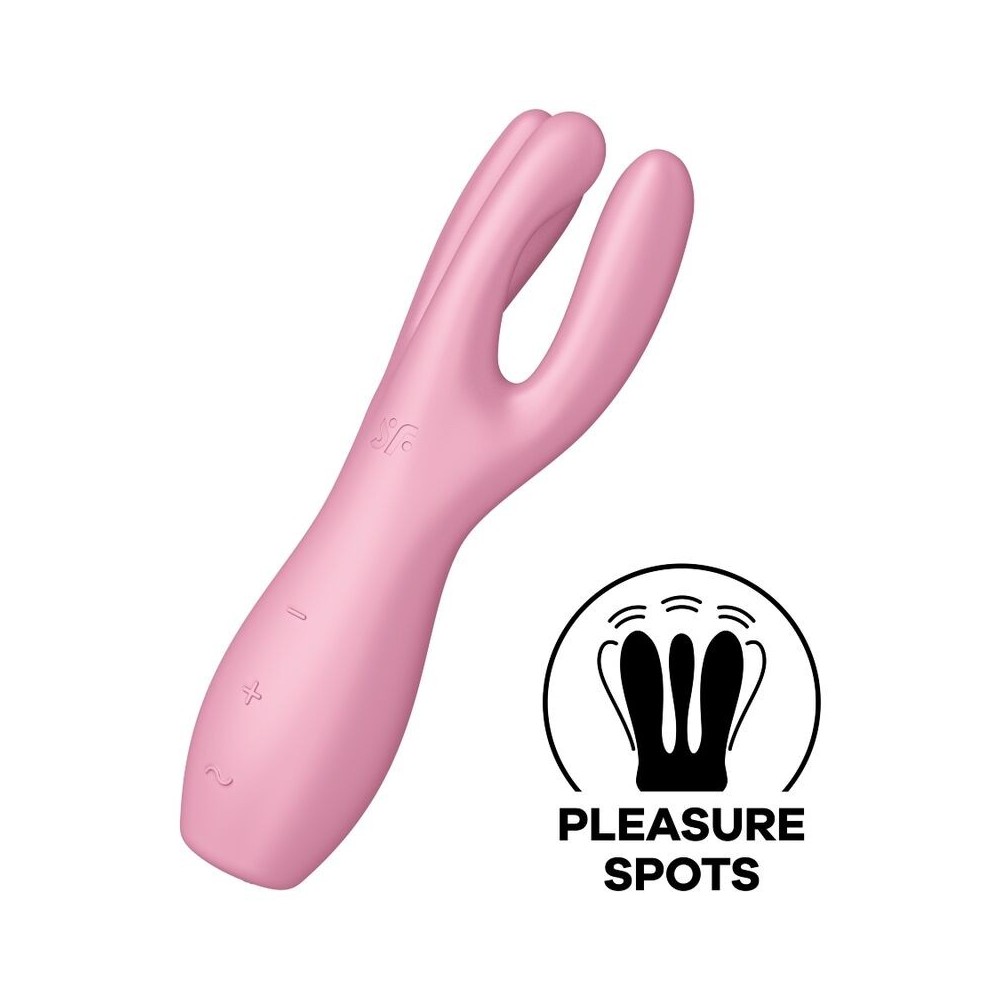 SATISFYER - THREESOME 3 VIBRATOR PINK