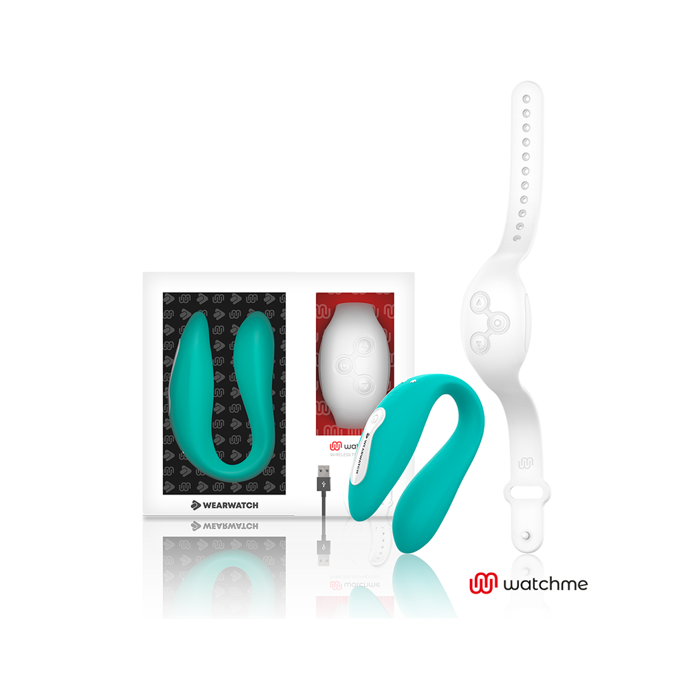 WEARWATCH - DUAL PLEASURE WIRELESS TECHNOLOGY WATCHME AQUAMARINE / SNOWY