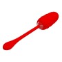 PRETTY LOVE - VIBRIERENDES EI MIT ROTER WIEDERAUFLADBARER MEERESTEXTUR