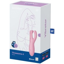 SATISFYER - APP VIBRADOR THREESOME 4 ROSA