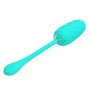 PRETTY LOVE - UOVO VIBRANTE CON TEXTURE MARINA RICARICABILE VERDE ACQUA