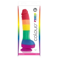 ORGULHO - BANDEIRA LGBT DILDO 19 CM