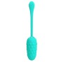 PRETTY LOVE - OVO VIBRANTE COM TEXTURA MARINHA RECARREGVEL AQUA GREEN