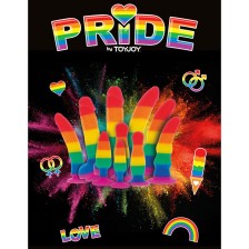 PRIDE - GODE DRAPEAU LGBT VAGUE 17 CM