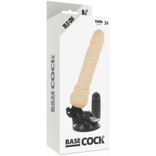 BASECOCK - REALISTIC VIBRATOR REMOTE CONTROL FLESH 19.5 CM -O- 4 CM