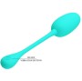 PRETTY LOVE - KNUCKER WATER GREEN RECHARGEABLE VIBRATING EGG
