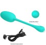 PRETTY LOVE - KNUCKER WATER GREEN RECHARGEABLE VIBRATING EGG