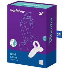 SATISFYER - BOLD LOVER FINGER VIBRATOR WHITE