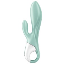 SATISFYER - AIR PUMP BUNNY 5+ APPLICATION GONFLABLE LAPIN VIBRATEUR VERT