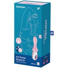 SATISFYER - VIBRATORE ANALE GONFIABILE AIR PUMP BOOTY 5+ ROSA