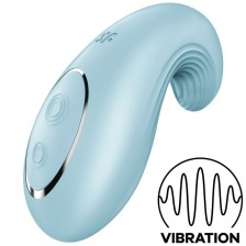 SATISFYER - DIPPING DELIGHT AUFLEGVIBRATOR BLAU