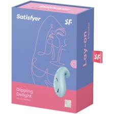 SATISFYER - DIPPING DELIGHT LAY-ON VIBRATOR BLUE