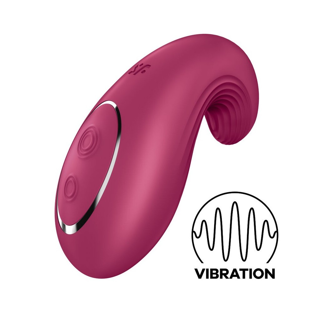 SATISFYER - DIPPING DELIGHT LAY-ON VIBRATOR RED