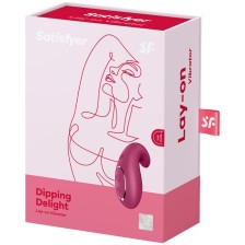 SATISFYER - DIPPING DELIGHT AUFLEGVIBRATOR ROT