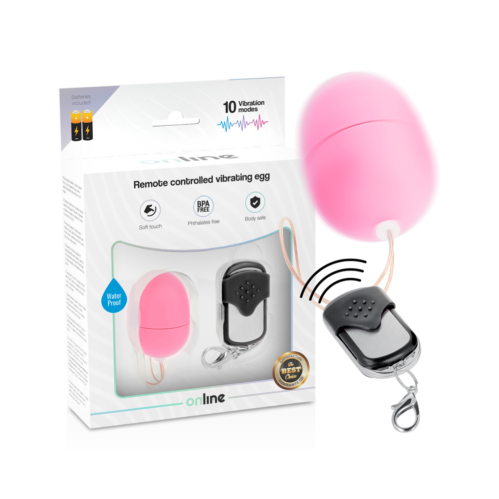 ONLINE - REMOTE CONTROL VIBRATING EGG S PINK