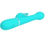 PRETTY LOVE - VIBRATEUR DEJON RABBIT 3 EN 1 MULTIFONCTION VERT AQUA