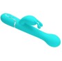 PRETTY LOVE - DEJON RABBIT VIBRATOR 3 IN 1 MULTIFUNCTION AQUA GREEN
