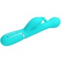 PRETTY LOVE - VIBRATEUR DEJON RABBIT 3 EN 1 MULTIFONCTION VERT AQUA