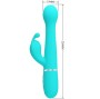 PRETTY LOVE - VIBRADOR COELHO DEJON 3 EM 1 MULTIFUNO AQUA VERDE
