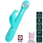 PRETTY LOVE - VIBRADOR COELHO DEJON 3 EM 1 MULTIFUNO AQUA VERDE