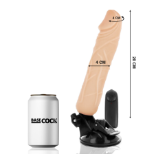 BASECOCK - VIBRATEUR TÉLÉCOMMANDE NATUREL RÉALISTE 20 CM -O- 4 CM