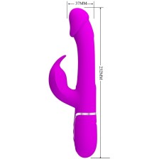 PRETTY LOVE - VIBRATEUR DEJON RABBIT 3 EN 1 MULTIFONCTION FUCSIA