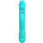 PRETTY LOVE - VIBRATEUR DEJON RABBIT 3 EN 1 MULTIFONCTION VERT AQUA
