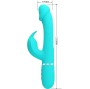 PRETTY LOVE - VIBRATEUR DEJON RABBIT 3 EN 1 MULTIFONCTION VERT AQUA