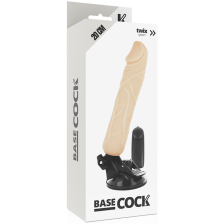 BASECOCK - VIBRADOR DE CONTROLE REMOTO NATURAL REALISTA 20 CM -O- 4 CM