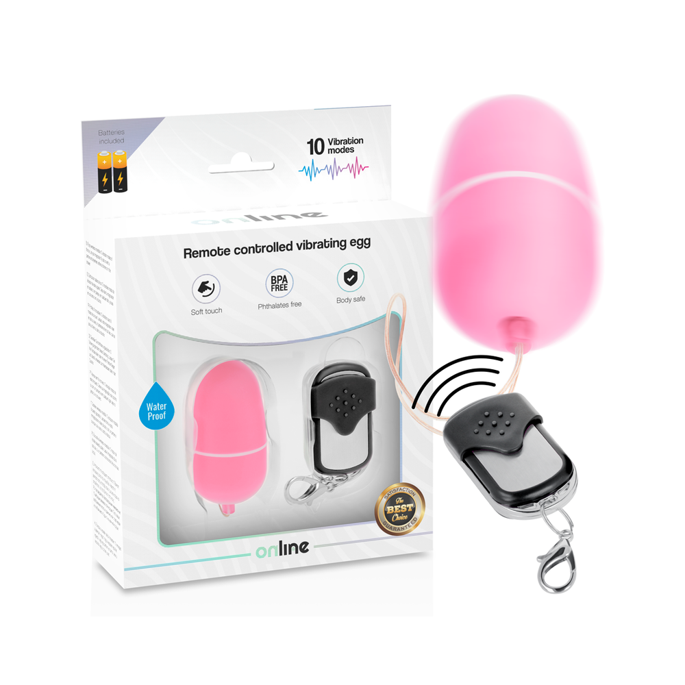 ONLINE - REMOTE CONTROL VIBRATING EGG M PINK