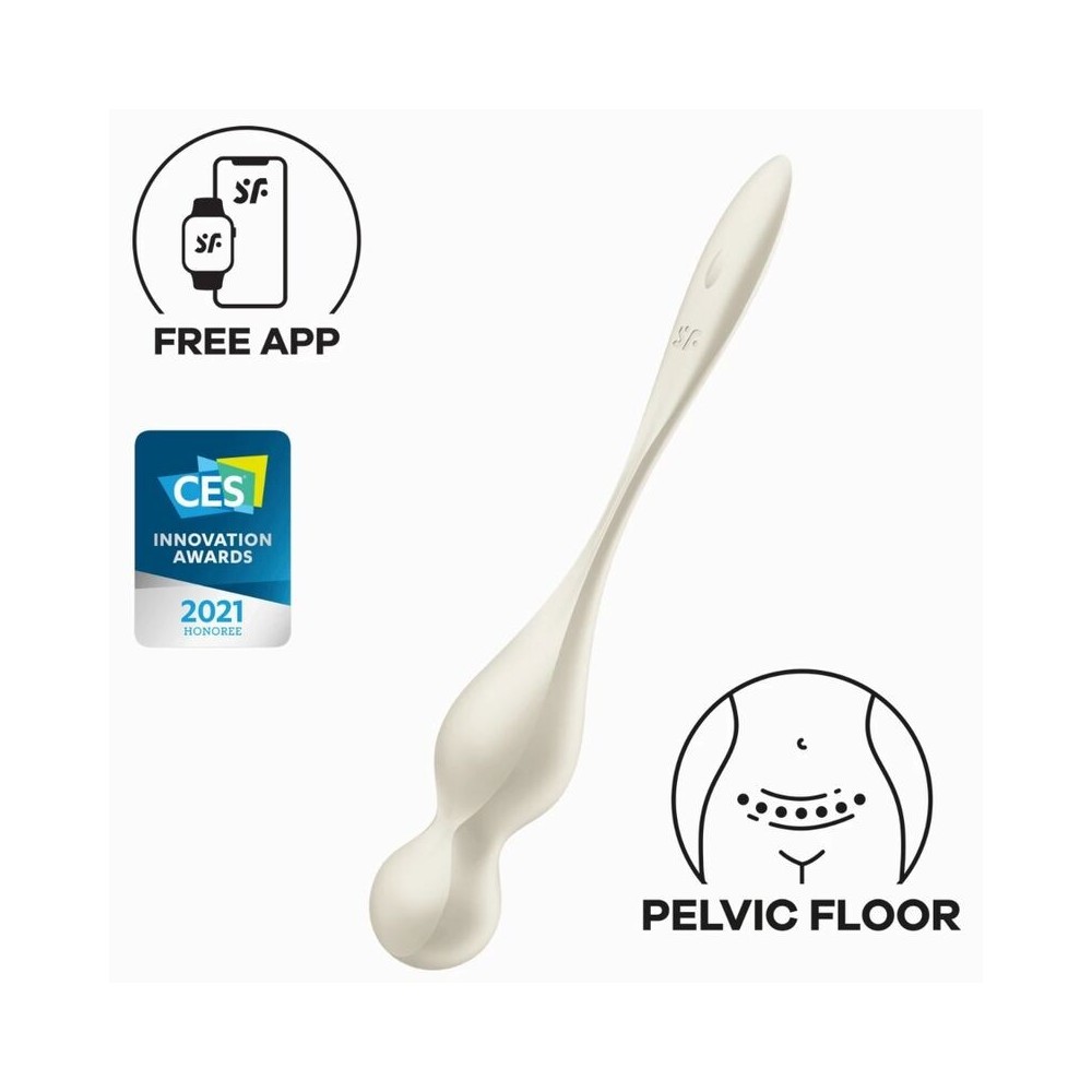 SATISFYER - BOLAS VIBRATÓRIAS DE KEGEL LOVE BIRDS BRANCO