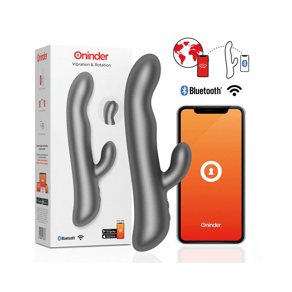 ONINDER - OSLO VIBRATION ET ROTATION NOIR - APPLICATION GRATUITE