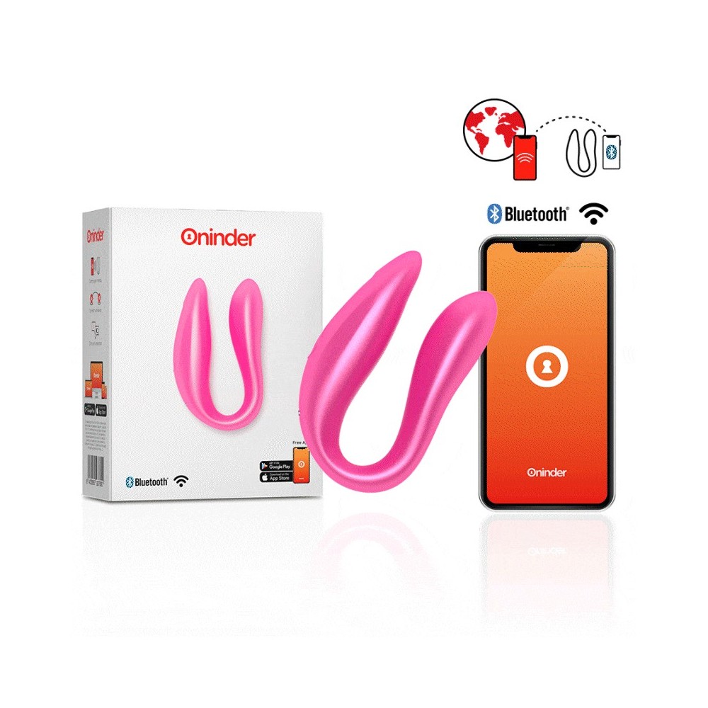 ONINDER - LISBOA G-SPOT & CLITORAL STIMULATOR PINK - FREE APP