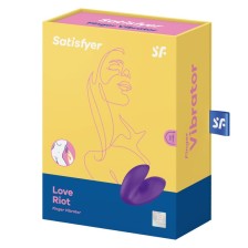 SATISFYER - VIBRATORE DA DITA LOVE RIOT VIOLA