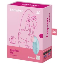 SATISFYER - VIBRATEUR POSER TROPICAL TIP BLEU