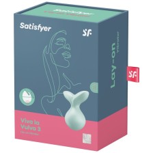 SATISFYER - VIVA LA VULVA 3 AUFLEGVIBRATOR GRÜN