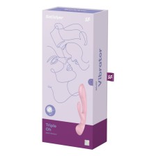 SATISFYER - TRIPLE OH HYBRID VIBRATION PINK