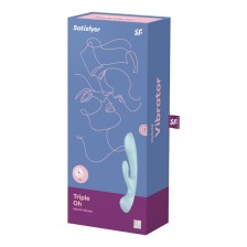 SATISFYER - TRIPLE OH HYBRID VIBRATION BLAU