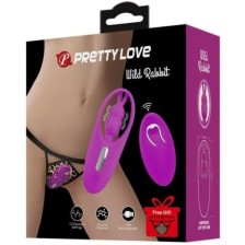 PRETTY LOVE - ESTIMULADOR DE COELHO SELVAGEM PARA CALAS COM CONTROLE REMOTO LILAC