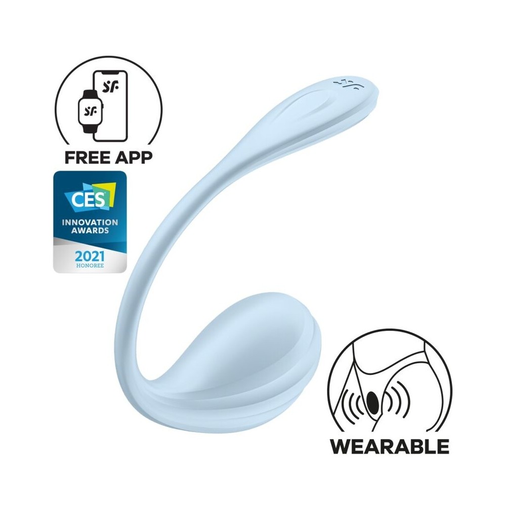 SATISFYER - ESTIMULADOR DE PONTO G DE PÉTALA LISA CÉU AZUL APLICATIVO GRATUITO