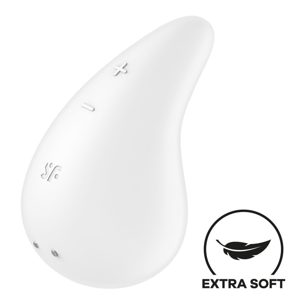 SATISFYER - DEW DROP VIBRATOR AUFLEGEN WEISS