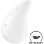 SATISFYER - VIBRADOR DEW GOTA LAY-ON BRANCO
