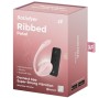 SATISFYER - RIBBED PETAL ESTIMULADOR DE CONTROLE REMOTO G POINT ROSE COM APLICATIVO GRATUITO