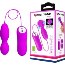 PRETTY LOVE - MASSEUR ROTATION ET VIBRATION VEGA 12 FONCTIONS FUCHSIA